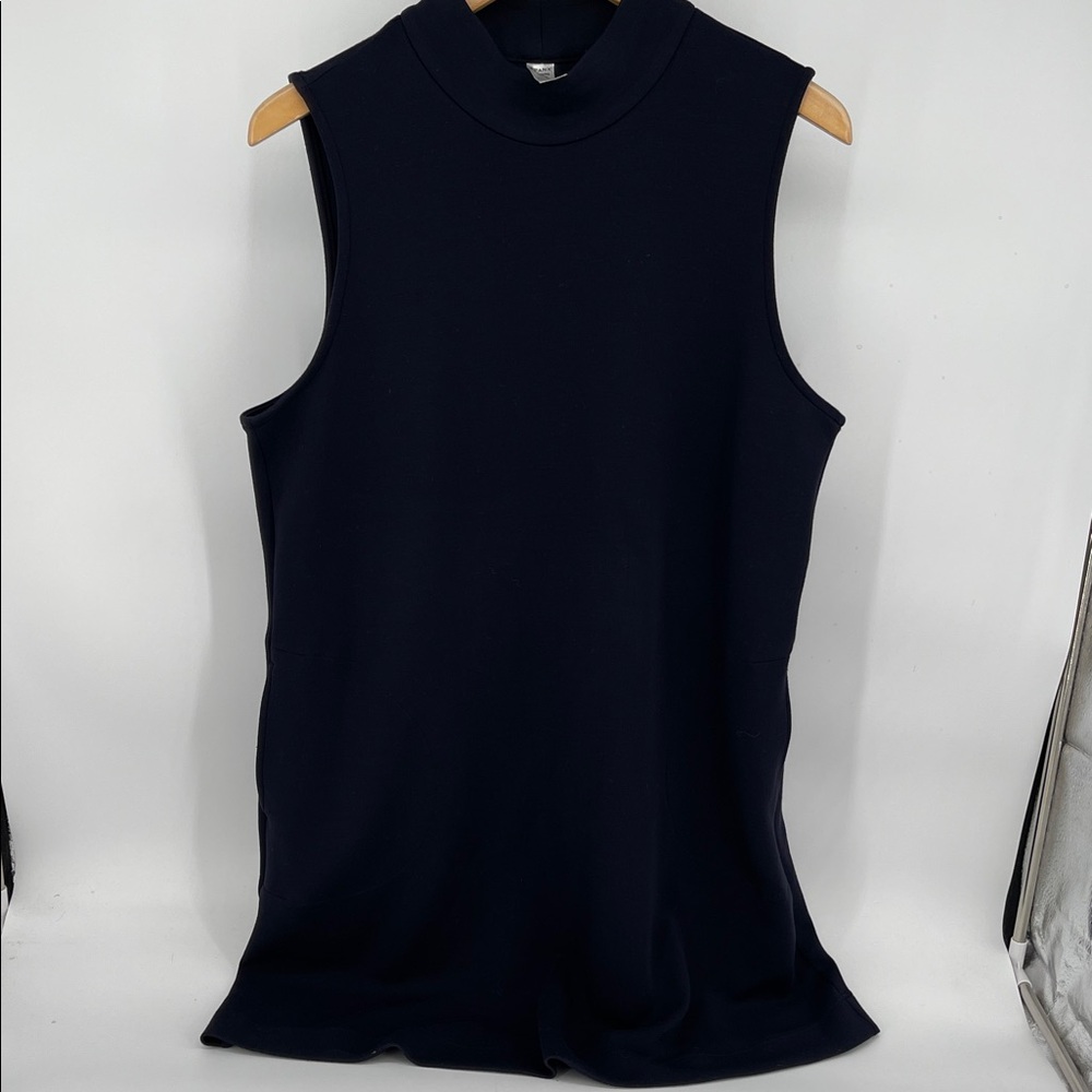 SPANX Sleeveless Mock Neck Dress in Navy Size XL